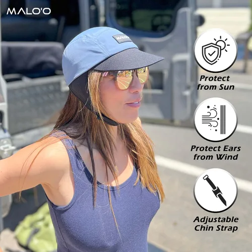 Vista 2 de Malo'o Sombrero para deportes acuáticos el primer sombrero totalmente personalizable para todos los días diseñado para sombra, buceo de pato