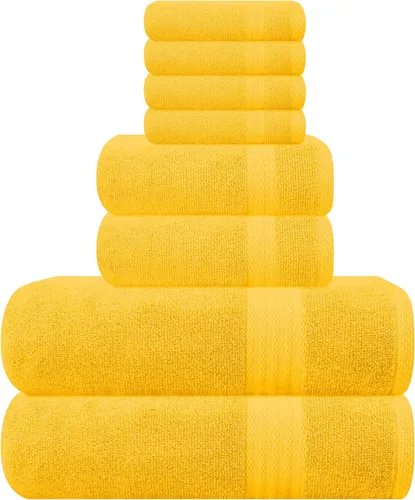 Vista 45 de GLAMBURG Juego de 2 Sábanas de Baño Extra Grandes de Algodón Premium de 700 GSM - 100% Algodón Peinado - 2 Sábanas de Baño 35x70 pulgadas - Calidad