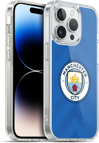 Vista 41 de Head Case Designs Funda de gel con licencia oficial del Manchester City Man City FC Away 2022/23 [protección de grado militar] compatible con Apple