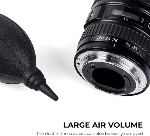 Vista 2 de K&F CONCEPT - Soplador de aire de punta suave, bomba de aire de goma Fuerte flujo de aire y silicona segura que no raya las lentes. Compacto