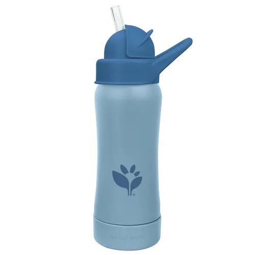 Vista 2 de Green Sprouts® Sprout Ware® - Botella con popote de 10 onzas, 6 meses +, plástico vegetal, silicona curada con platino, apta para lavavajillas