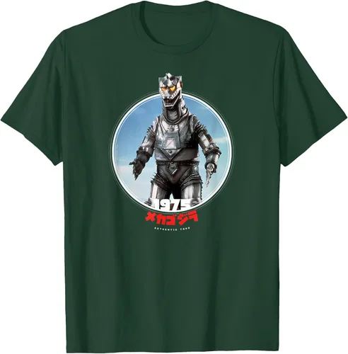 Vista 73 de Godzilla Mechagodzilla 1975 Icons of Toho T-Shirt Asphalt Grey