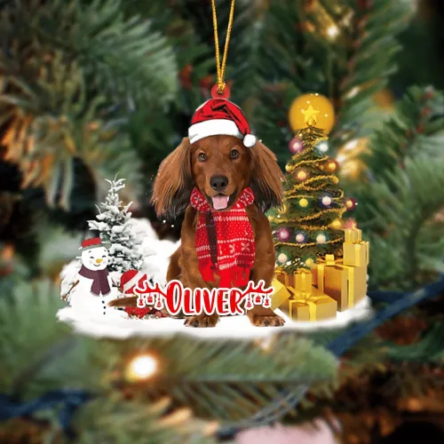 Vista 72 de NAZENTI Adorno personalizado de gato abisinio con árbol de pino, adorno de Navidad personalizado para perros amantes de las mascotas, colgante