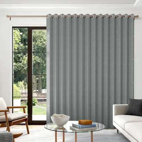 Vista 61 de Cortinas plisadas completamente opacas con cierre magnético, 72 pulgadas de largo, para interiores y exteriores, 1 panel, 45 pulgadas de ancho x 72