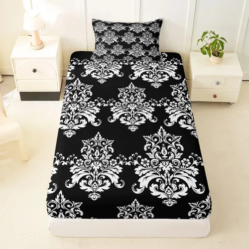 Vista 48 de Juego de ropa de cama con estampado de leopardo, tamaño individual, juego de cama de guepardo africano para decoración de dormitorio