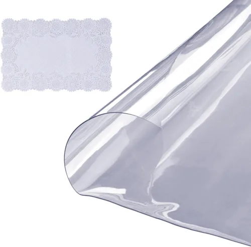 Vista 14 de VEVOR - Mantel cuadrado transparente de PVC, 12" x 12", 1.5mm de grosor, impermeable, resistente a manchas, duradero, para escritorio, mesa de café