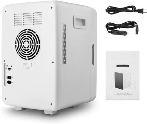 Vista 5 de Mini nevera, refrigerador compacto para Ooffice, mini refrigerador para dormitorio, congelador compacto de una sola puerta, gran capacidad de 20