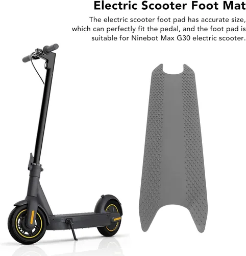 Vista 6 de Papel de lija para pedal de scooter eléctrico, alfombrilla de silicona de repuesto para patineta, alfombrilla de silicona antideslizante compatible