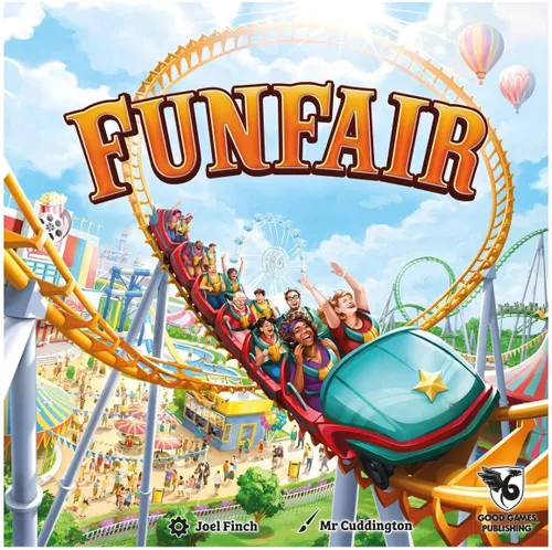 Vista 2 de Good Games Publishing Funfair - Juego de construcción de parque temático - 2 a 4 jugadores - A partir de 14 años