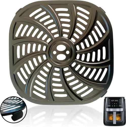 Vista 10 de Bandeja para freidora de aire para freidora de aire de 2 cuartos de galón Dash PowerXL Gowise Chefman, revestimiento mejorado de doble capa
