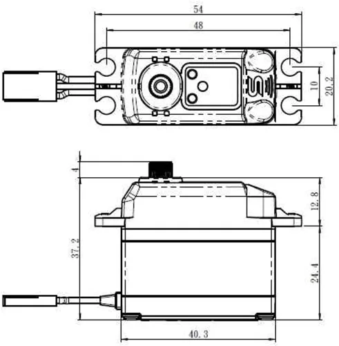 Vista 3 de Savox . 11/486.1 7.4V HV Servo digital sin núcleo, estándar