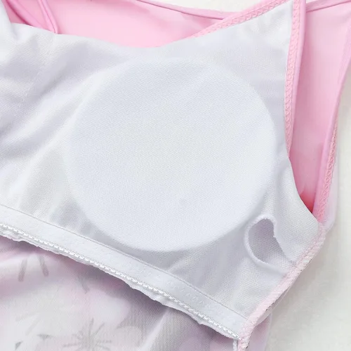 Vista 6 de Trajes de baño para mujer Barriga Traje Estampado Floral Conjunto de Bikini Boyshorts Traje de natación Control de barriga