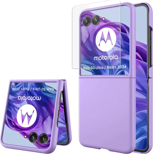Vista 23 de Miimall Funda delgada para Galaxy Flip 7 con protector de pantalla integrado, grado militar, a prueba de golpes, a prueba de caídas, delgada