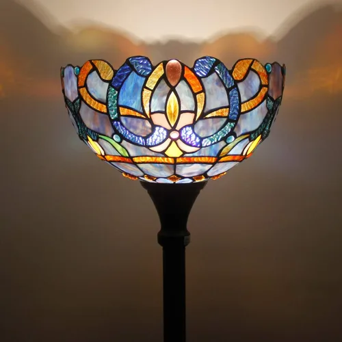 Vista 4 de WERFACTORY Tiffany Lamp Series - Pantalla decorativa para sala de estar y dormitorio