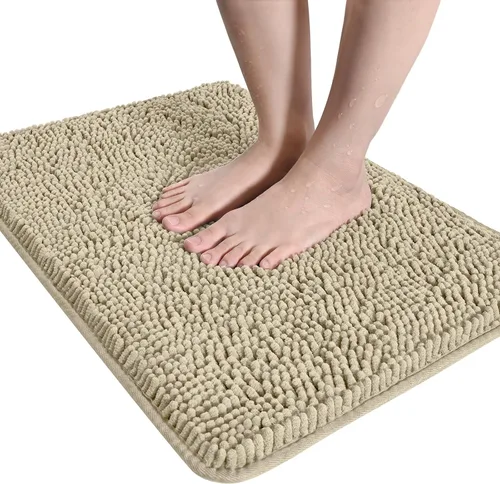Vista 91 de LOCHAS - Alfombra de baño de lujo lanuda de 24 x 17 pulgadas, color beige
