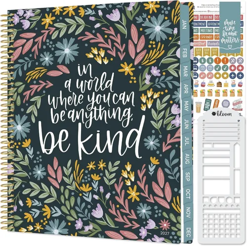 Vista 19 de bloom daily planners Agenda 2027 con plantilla para mujer