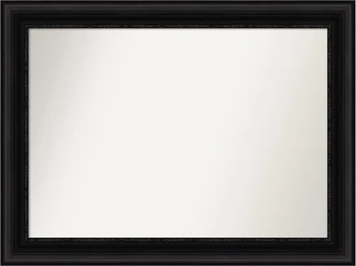 Vista 517 de Amanti Art Espejo personalizado, espejo de baño negro puente, espejo de pared o espejo de tocador de baño sobre el fregadero (26 x 26 pulgadas)