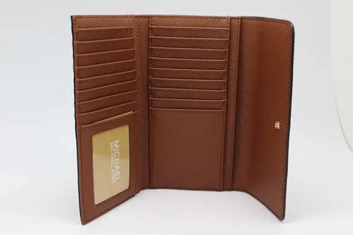 Vista 7 de Michael Kors - Cartera de viaje para mujer tamaño grande con tres pliegues