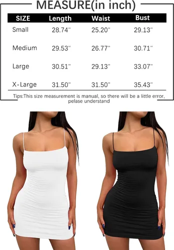 Vista 7 de LILLUSORY Mini vestidos ajustados sexy de verano 2023 con tirantes delgados, sin espalda, corto, ajustado, vestido de fiesta para club