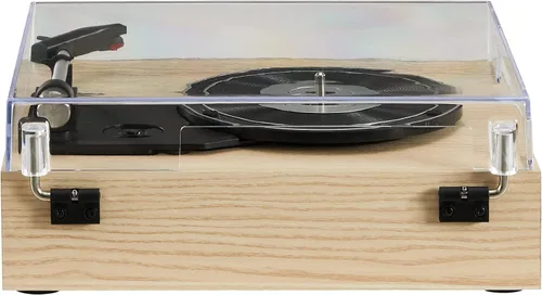 Vista 7 de Tocadiscos Crosley CR6042A-NA Scout de 3 velocidades con Bluetooth y bocinas integradas, color natural