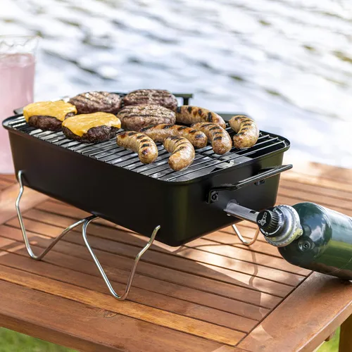 Vista 6 de Parrilla de gas portátil Char-Broil, parrilla estándar, Estándar, Negro