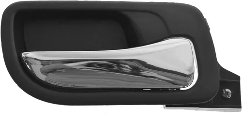 Vista 76 de TRQ Manija de puerta interior delantera izquierda cromada y negra para el lado del conductor compatible con Ford F-150 2012-2014