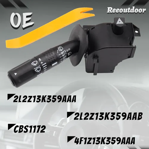 Vista 4 de CBS1172 Interruptor Multifuncional de Señal de Giro con Atenuador de Faros, Interruptor de Limpiaparabrisas Compatible con 02-05 Explorer, 03-06