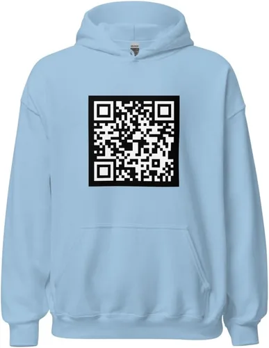 Vista 16 de NG Fuck You Funny Scannable QR Code - Sudadera con capucha unisex QRCode Negro