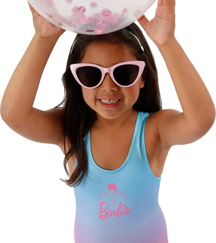 Vista 2 de Barbie Traje de baño de una pieza para niñas de 3 a 13 años Producto oficial Multicolor