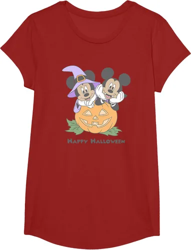 Vista 34 de Disney Mickey and Friends Halloween Pumpkin Mickey & Minnie Camiseta Blanco