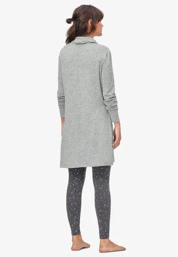 Vista 4 de ellos Sudadera tipo túnica con cuello embudo para mujer de talla grande
