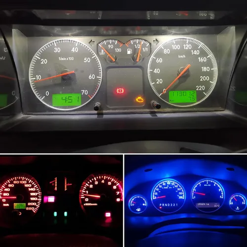 Vista 6 de BELOMI 20 unidades de luces LED T5 para salpicadero de automóvil, bombilla de alta luminosidad 3030-3SMD de repuesto con casquillo de bloqueo de Azul