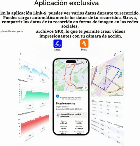 Vista 3 de Wireless Bike Computer GPS Bundle, Speedometer & Odometer, Cadence Sensor, Auto Backlight & Auto Stop, IPX7 Waterproof, 2.6" LCD Display