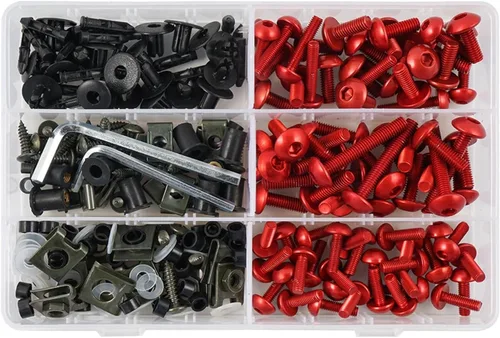 Vista 6 de Complete Fairing Bolts Screw Compatible with Versys 650 Compatible with Ninja 650R 1000 Z750 Z1000 ZZR600 ZX6R ZX7R ZX9R ZX10R ZX12R ZX14R