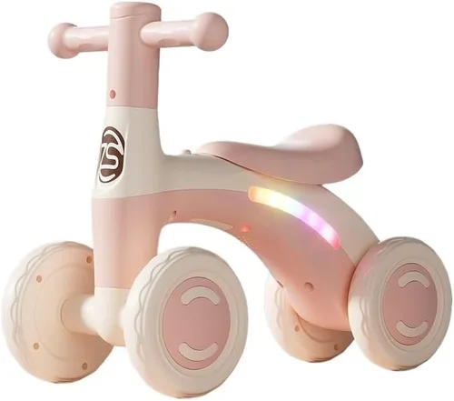 Vista 9 de Balance Bike with 4 Wheels Scratch-Resistant Indoor Outdoor Wiggle car Grey