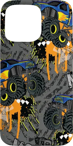 Vista 31 de Funda para iPhone 17 con diseño de Monster Truck Lover para hombres y niños