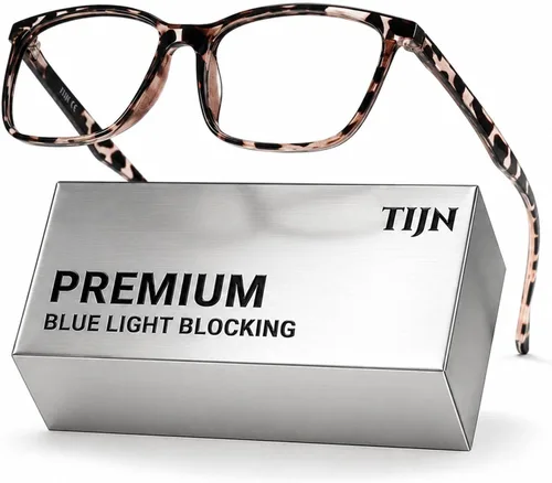Vista 14 de TIJN Lentes de dormir para 99.9% TR90 con bloqueo de luz azul y verde, doble revestimiento AR con lente roja para juegos de computadora que reducen