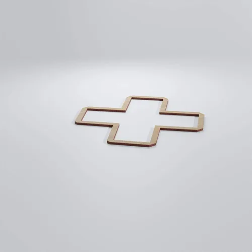 Vista 139 de 7 3/8"W X 7 3/8"H Extra Pequeño Fowler Decorativo Fretwork Madera Paneles De Pared, Aliso