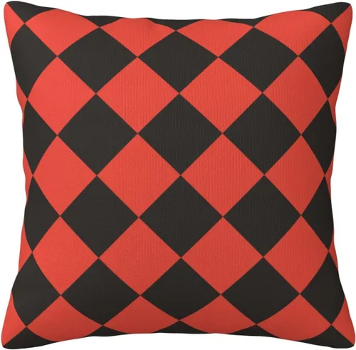Vista 19 de Aspen - Fundas de almohada doradas y azul princesa a cuadros retro para sofá, fundas de cojín decorativas para decoración del hogar, habitación