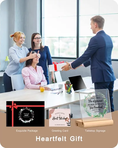 Vista 5 de Regalos de jubilación para mujeres, regalos de despedida para compañeros de trabajo, hombres, compañeros de trabajo, jefe líder, colega, amigos