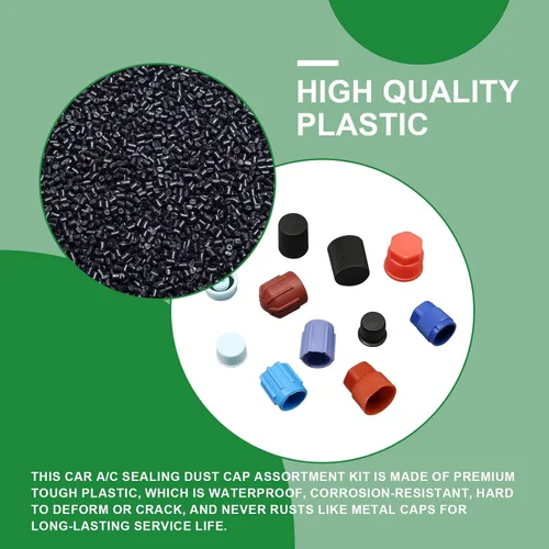 Vista 4 de 120PCS Car A/C Sealing Dust Cap Assortment Kit for AC System Ports 120PCS Car A/C Sealing Dust Cap Kit
