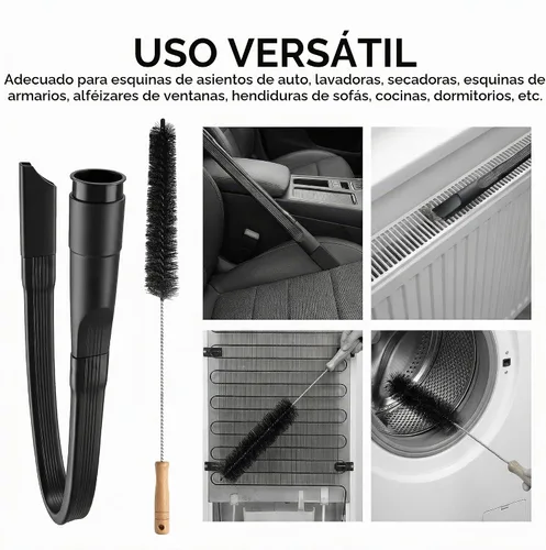 Vista 7 de Kit de limpiador de ventilación de secadora flexible de 25 pulgadas, suministros de limpieza para el hogar, cepillo de bobina largo