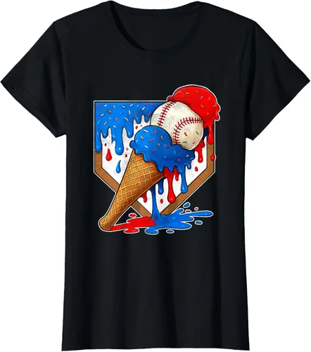 Vista 36 de Camiseta de béisbol desgastada para niños y jóvenes