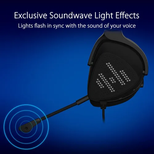 Vista 6 de ASUS ROG Delta S Animate Gaming Auriculares Pantalla LED AniMe Matrix personalizable micrófono con cancelación de ruido AI ESS 9281 Quad DAC ligero