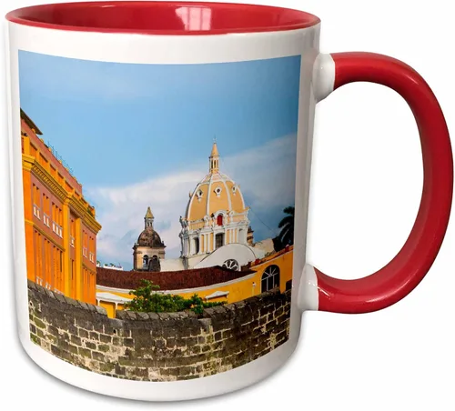 Vista 8 de 3dRose Taza de café, tamaño - 15oz - Cartagena, Colombia. Arquitectura colonial, Basílica - SA06 MWR0035 - Micah Wright Colombia - regalo divertido