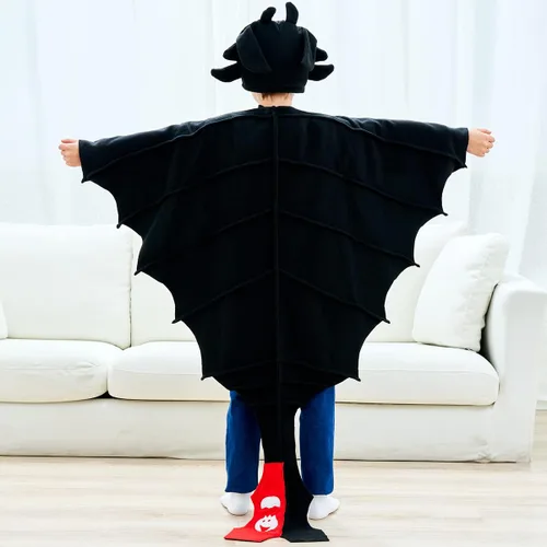 Vista 7 de Capa de dragón para niños disfraz de una pieza para Halloween