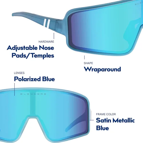 Vista 93 de Blenders Eyewear Eclipse X2 - Gafas de sol polarizadas - Lente envolvente - 100% protección UV - Para hombres y mujeres