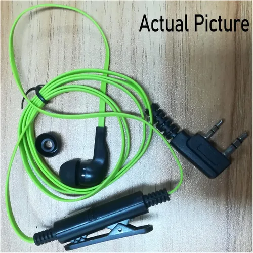 Vista 5 de Cuifati Walkie Talkie Auricular con micrófono, 2Pin 0.098 in & 0.138 in Single Wire Auricular universal Walkie Talkie Auriculares adecuados