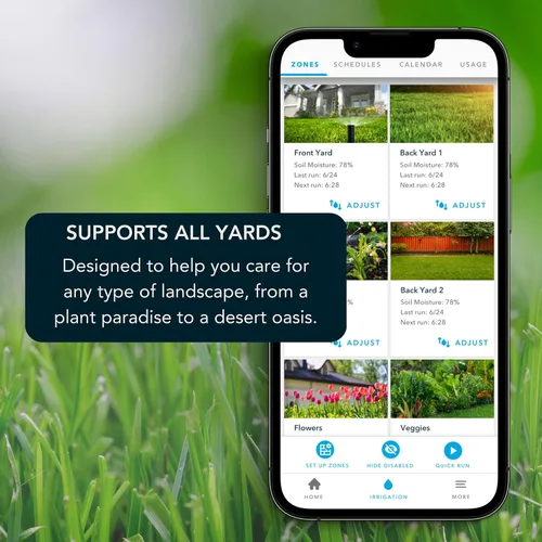 Vista 6 de Rachio 3 Paquete inteligente: Controlador de 8 zonas con carcasa para exteriores