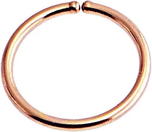 Vista 8 de Aretes de aro de oro sólido para mujeres, hombres, aretes de aro para cartílago, hélix, rook, nariz cantada, agujero para lóbulo de oreja, ligeros